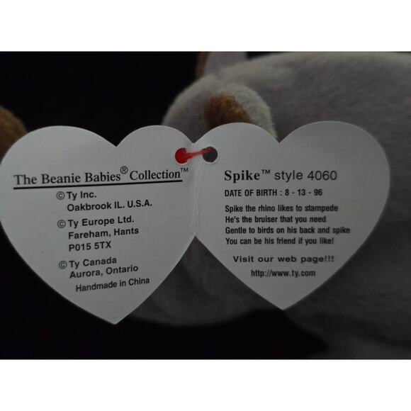 Ty Beanie Baby Set of 4 Freckles, Roary, Peacan, and Spike EUC - Picture 13 of 13